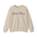 God Bless Crewneck Sweatshirt — Faith-Inspired White Pullover